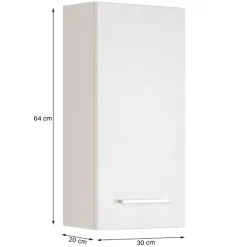 ParesBadezimmer : Spiegelschrank, Waschtischunterschrank, Hängeschränke - Graphit/Eiche