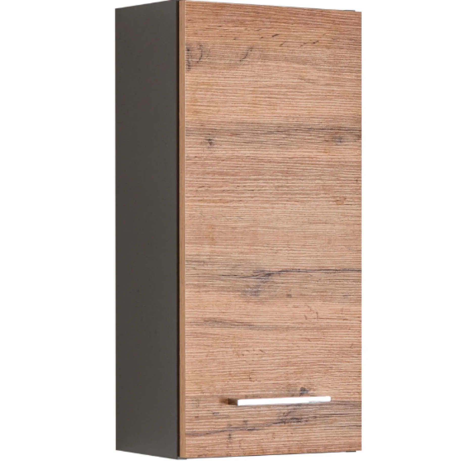 ParesBadezimmer : Säulenschrank, Spiegelschrank, Waschtischunterschrank, Hängeschränke - graphit/gelb