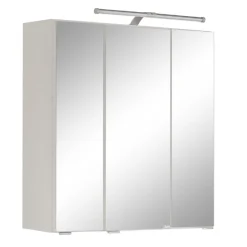 ParesBadezimmer : Säulenschrank, Spiegelschrank, Waschbeckenunterschrank, Hängeschränke - weiß