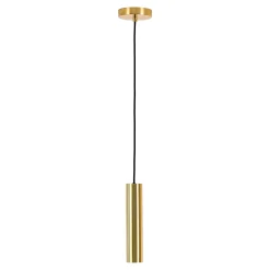 Pariser Pendelleuchte aus Messing mit Stoffkabel