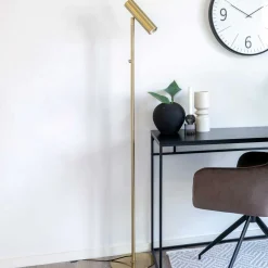 Paris Stehleuchte - Messing-Finish, 210 cm Kabel