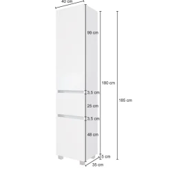 PiscaBadezimmer : Spiegelschrank, Waschtischschrank, Säulenschrank - weiß