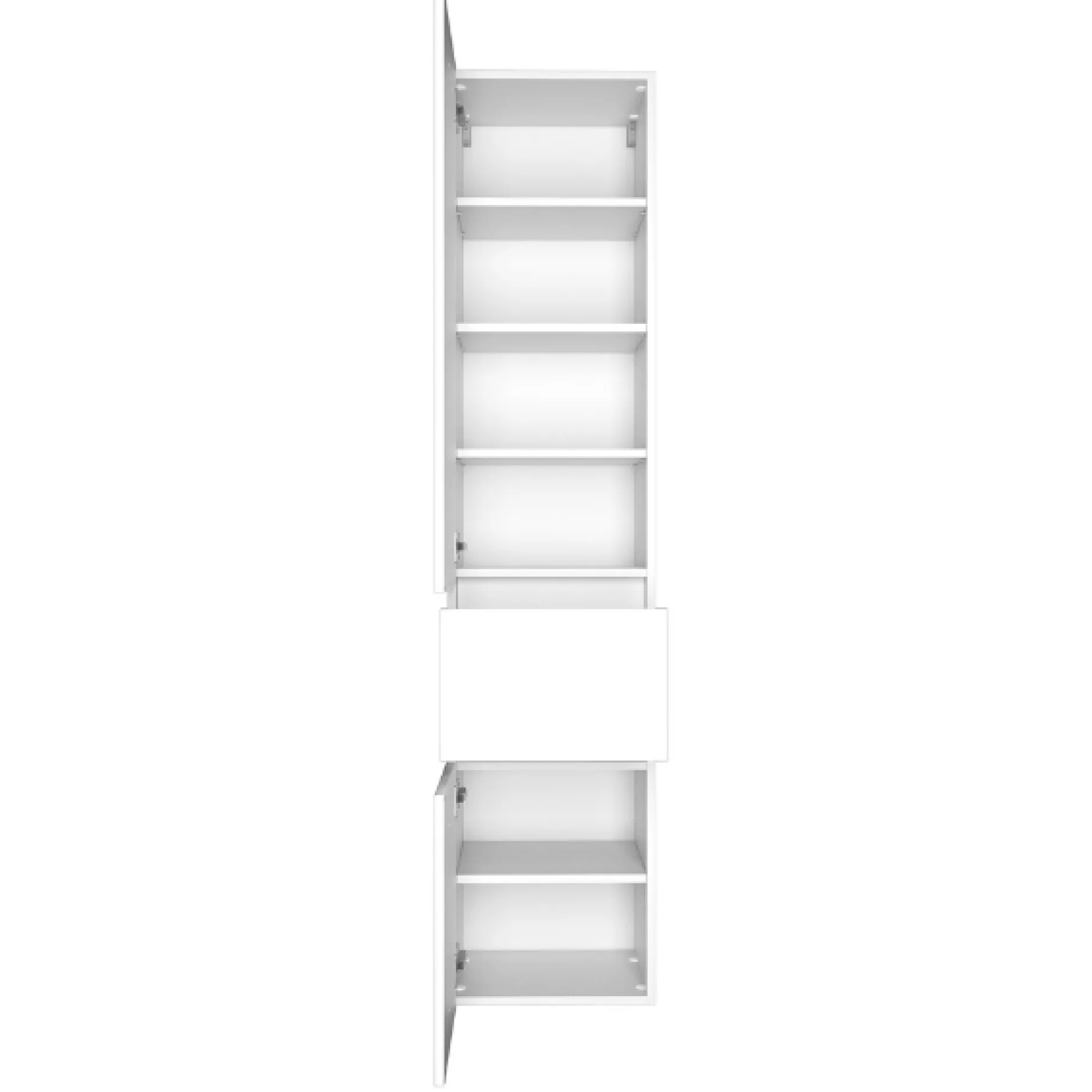 PiscaBadezimmer : Spiegelschrank, Waschtischschrank, Säulenschrank - weiß