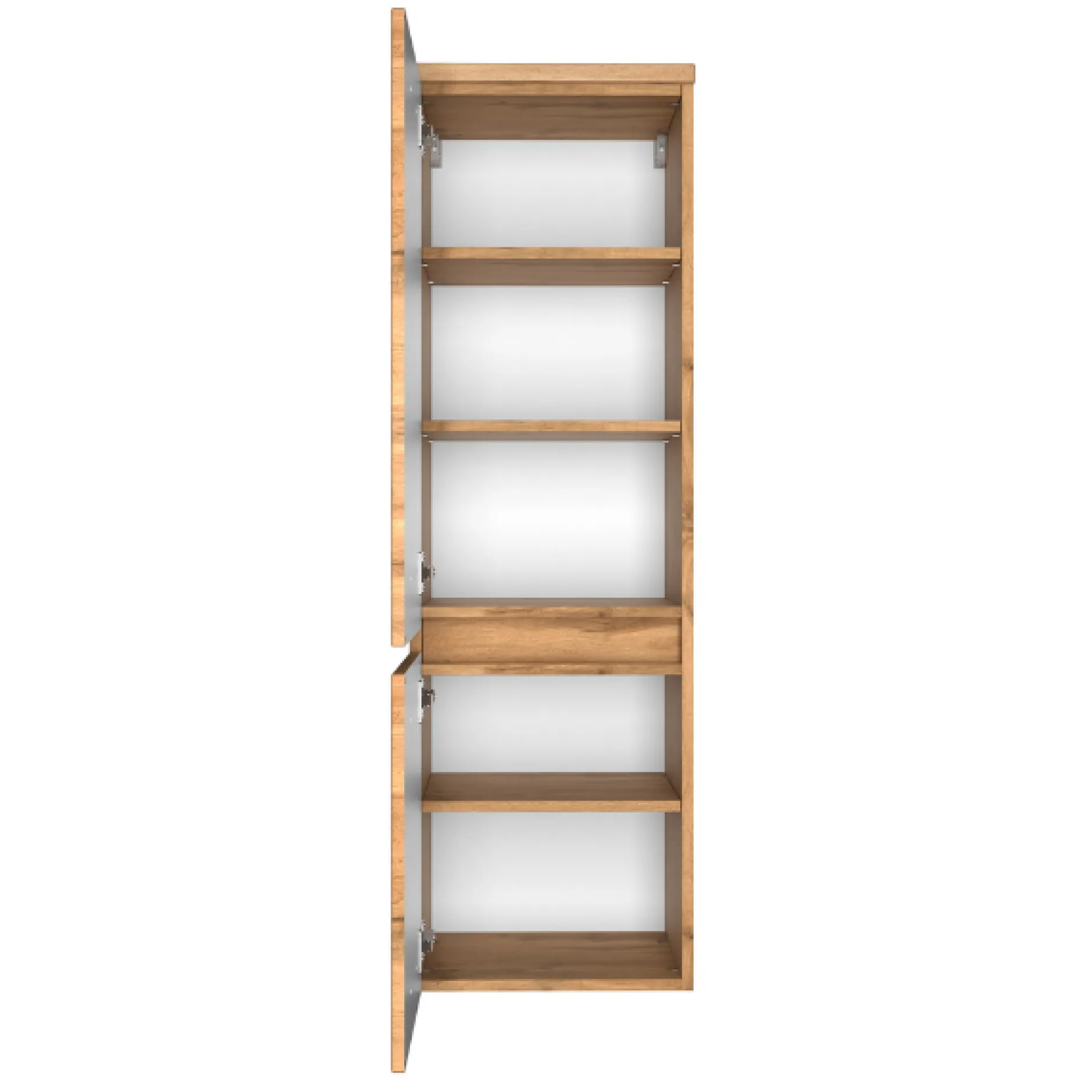 PiscaBadezimmer : Spiegelschrank, Waschtischschrank, Säulenschrank - Eiche Dekor