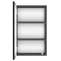 PiscaBadezimmer : Wandschränke, Spiegelschrank, Waschbeckenschrank - graphitgrau