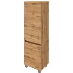 PiscaBadezimmer : Wandschränke, Spiegelschrank, Waschbeckenschrank, Säulenschrank - Eiche Dekor