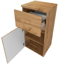 PiscaBadezimmer : Wandschränke, Spiegelschrank, Waschbeckenschrank - Eiche Dekor