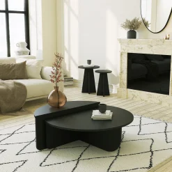 Podium Couchtisch | 100 % MELAMIN | Schwarz