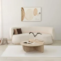 Podium Couchtisch | 100 % MELAMIN | Travertin