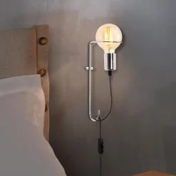 Pota Wandleuchte | METALLGEHÄUSE | Chrom