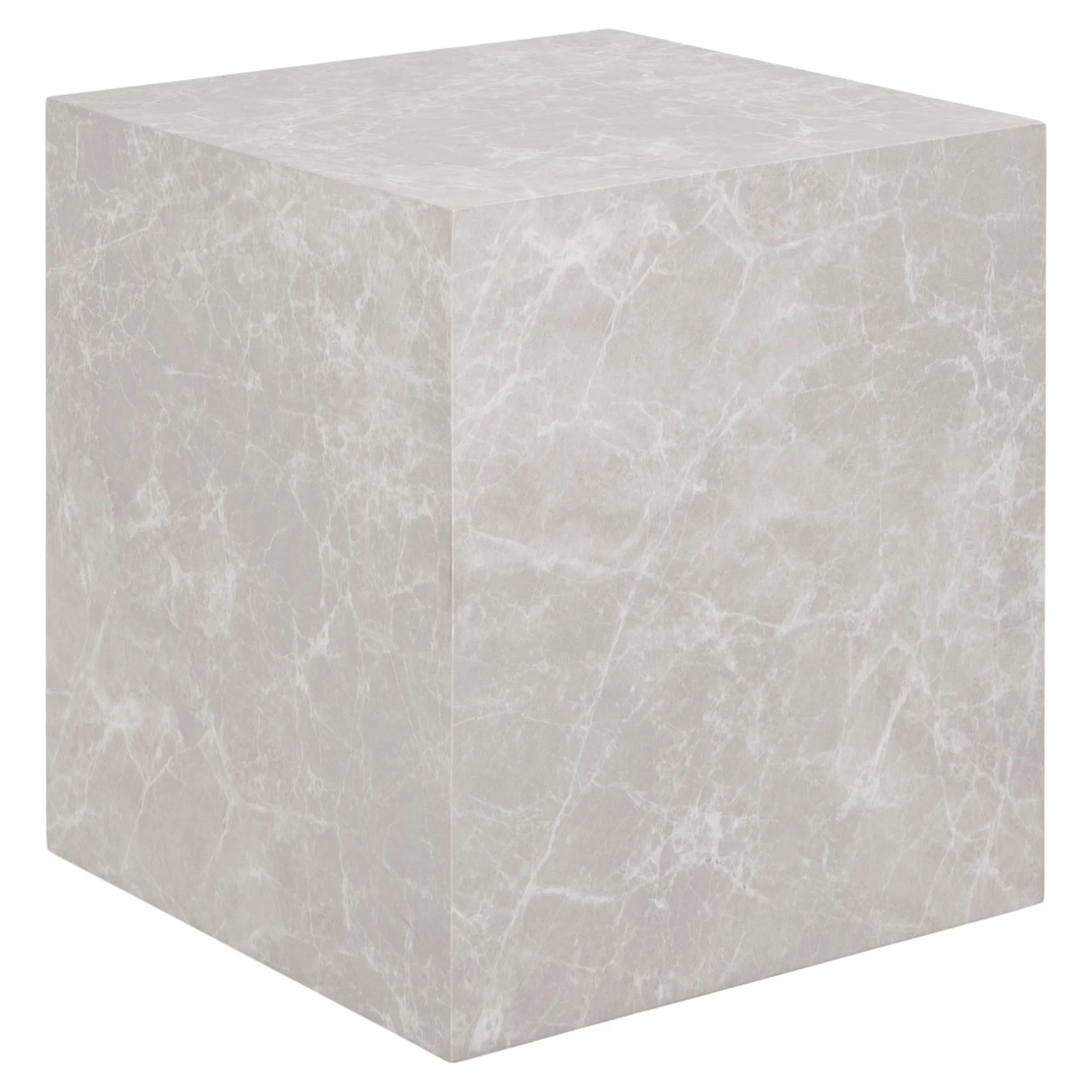 Prag Marmor Beistelltisch - Beige 40x40x45 cm