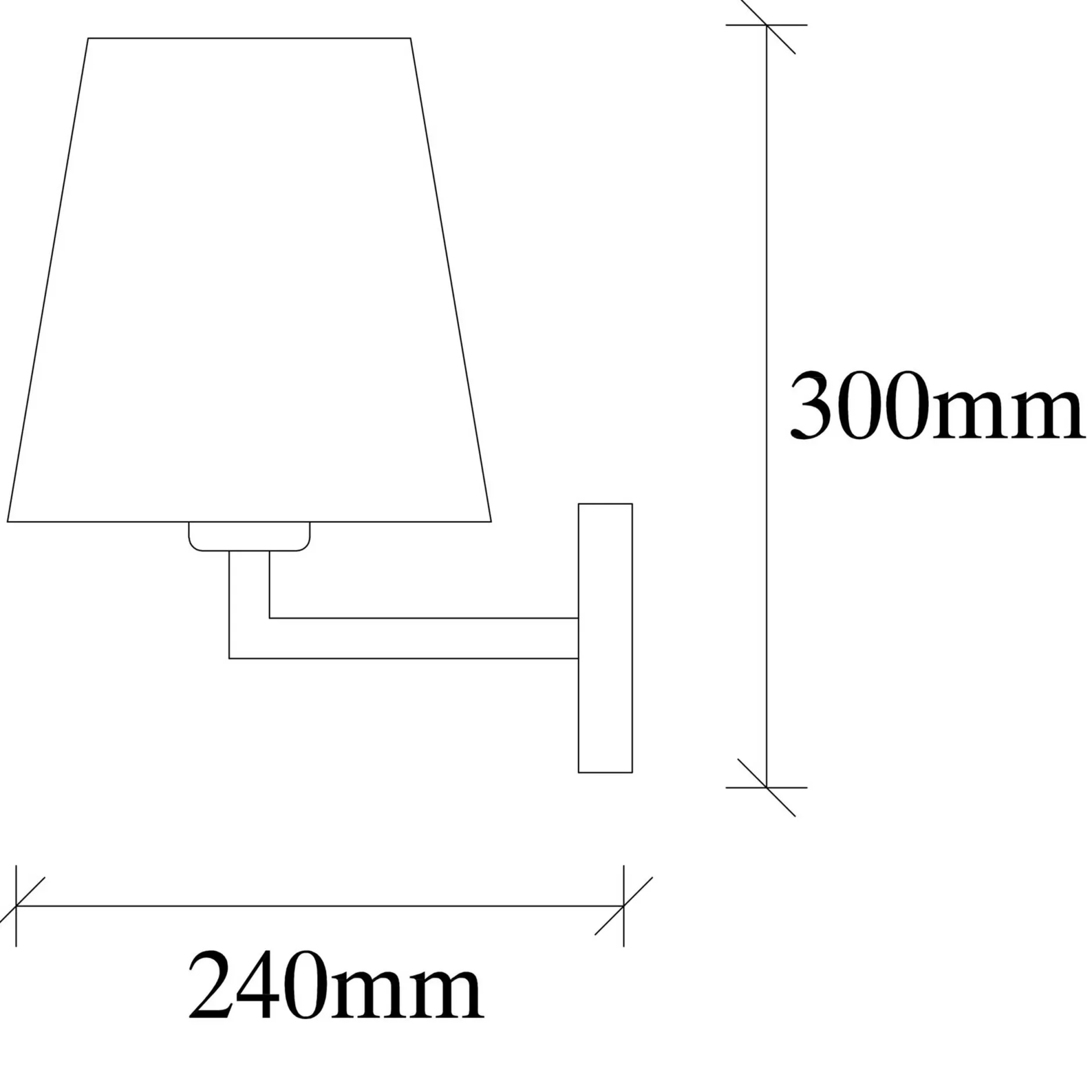 Profil Wandleuchte | METALLGEHÄUSE | Schwarz, Weiß