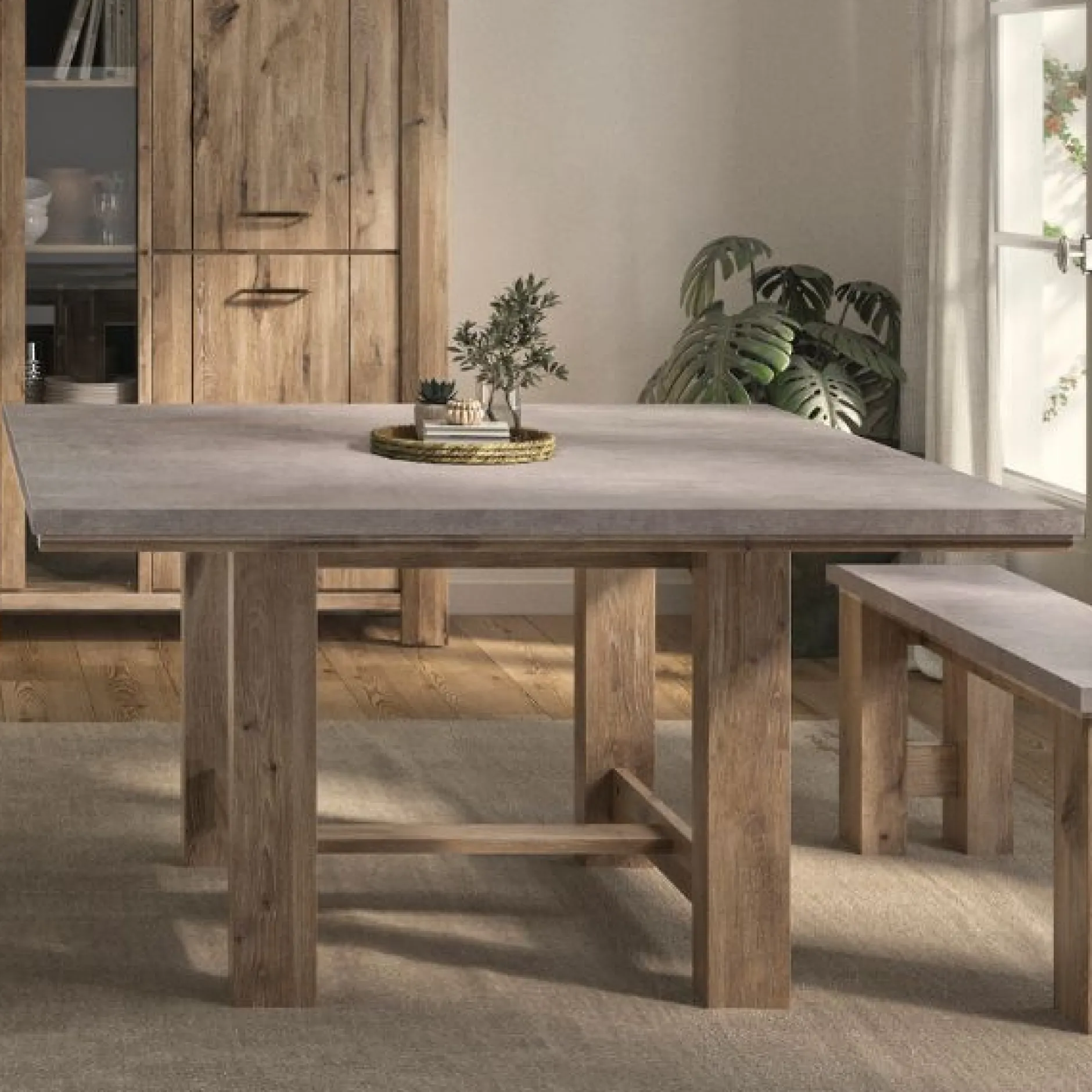 Quadratischer Esstisch Basalte | 140 x 140 x 76 cm | Viking Oak Design