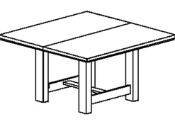Quadratischer Esstisch Basalte | 140 x 140 x 76 cm | Viking Oak Design
