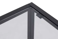 Quadratischer Nachttisch Randolf - 40x35x60 cm - Schwarz