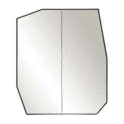 Quartz Badezimmerschrank | 100 % MDF | Schwarz