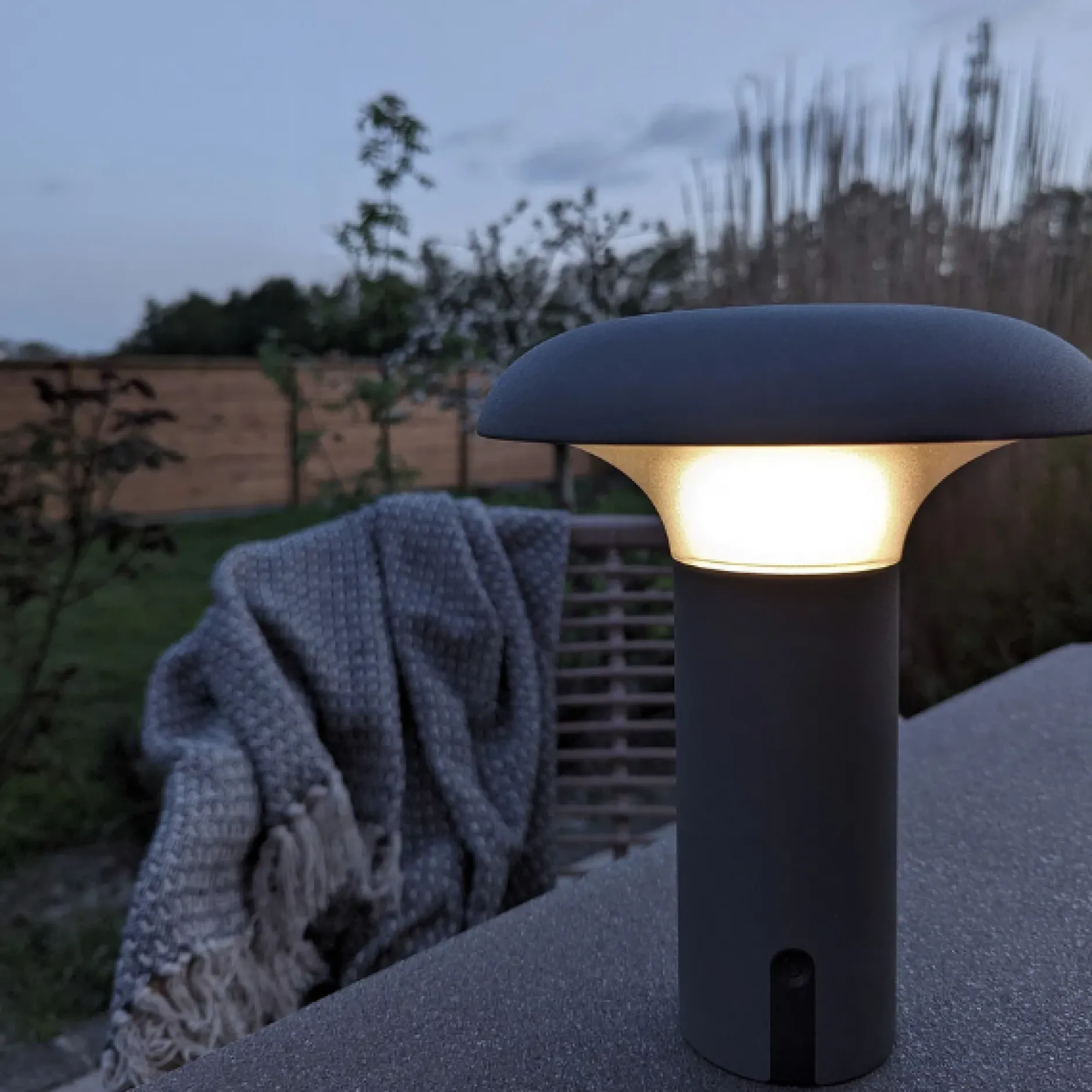 Ramsey LED Lampe - Grau Wiederaufladbar