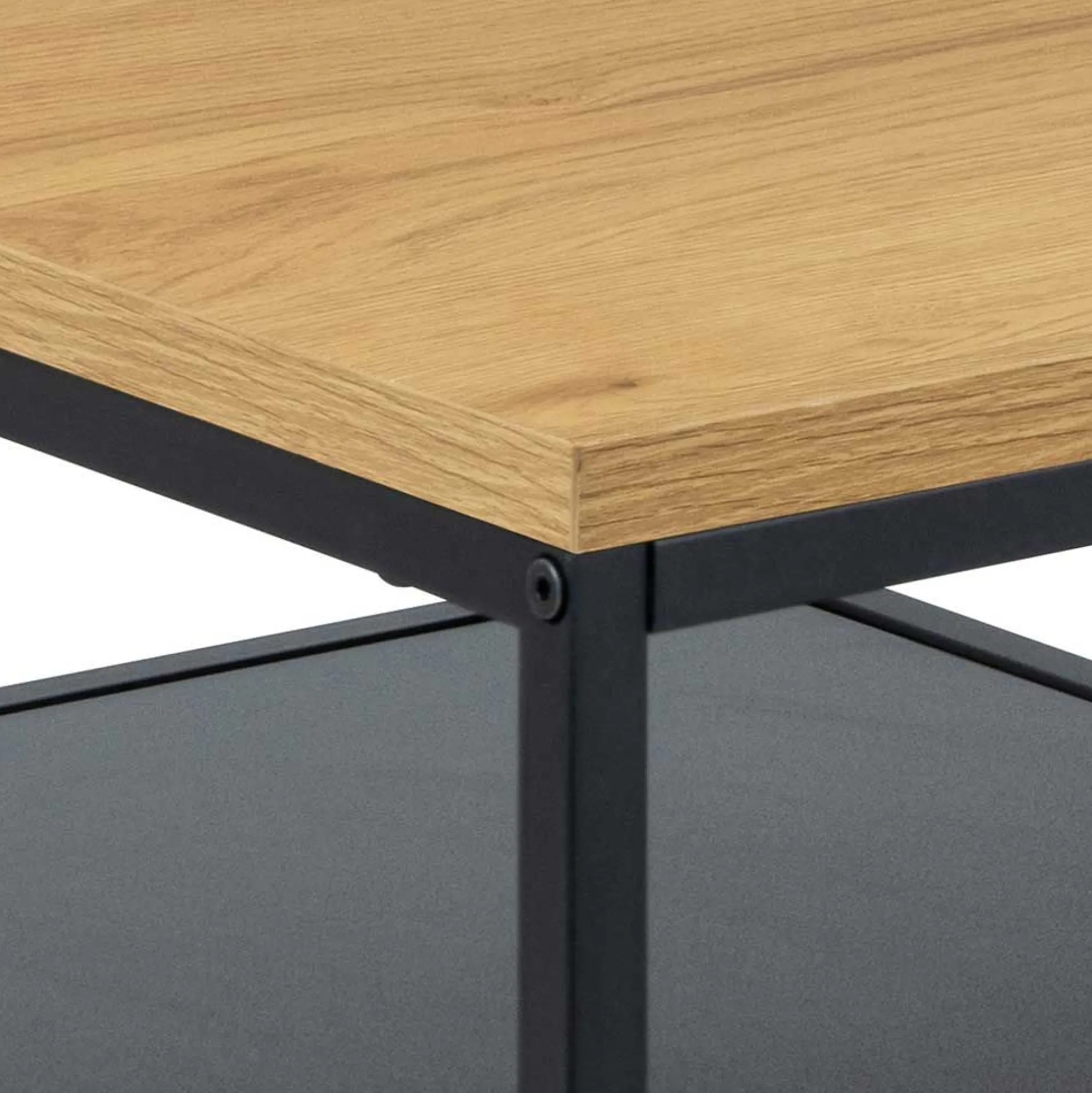 Rechteckiger Couchtisch mit Wildeiche-Finish