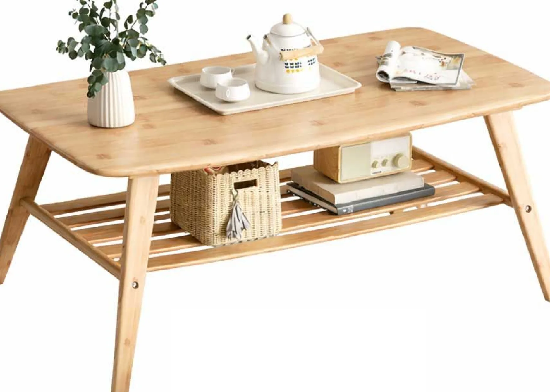 Reini Couchtisch - 120x60x50cm - Bambusholz