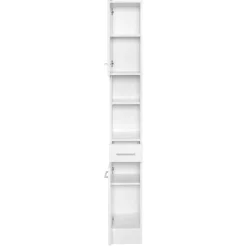 RiccaBadezimmer : Spiegelschrank, Waschtischunterschrank, Säulenschrank - weiß