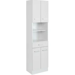 RiccaBadezimmer : Spiegelschrank, Waschtischunterschrank, Säulenschrank - weiß