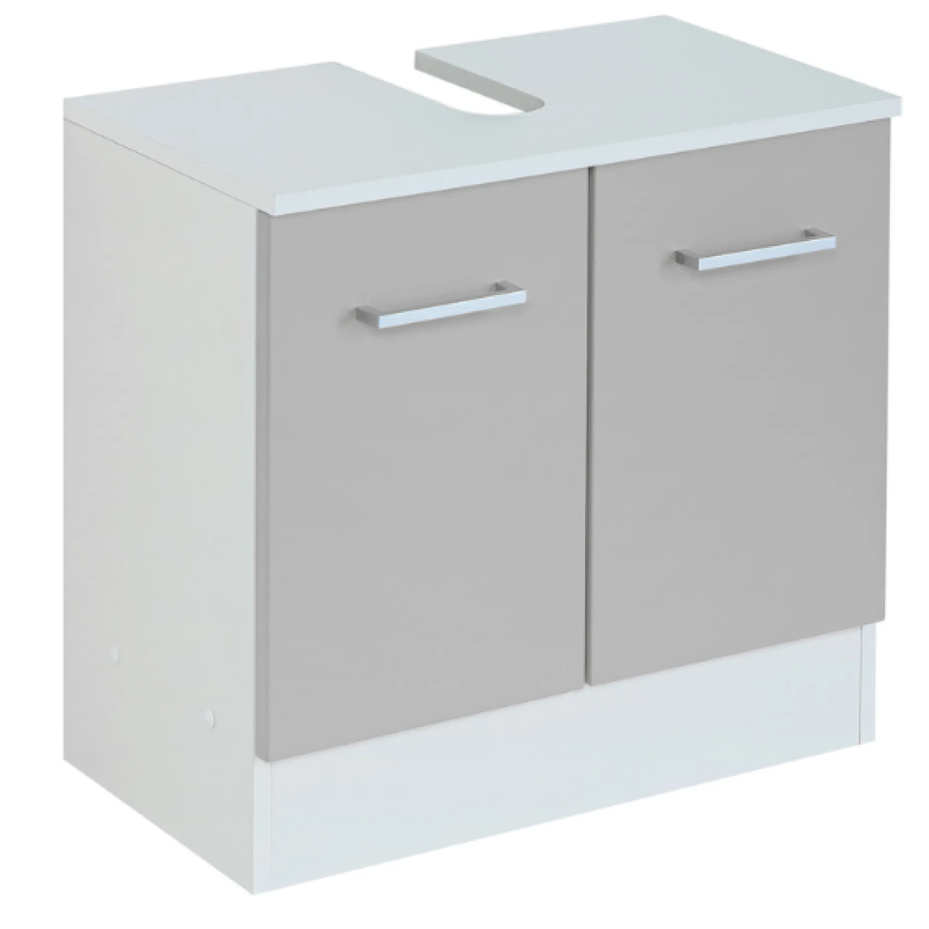 RiccaBadezimmer : Wandschrank, Badezimmerschrank, Spiegelschrank, Waschbeckenunterschrank - grau