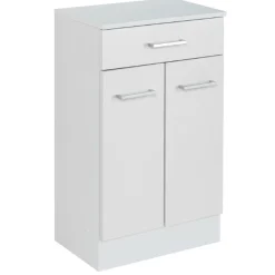 RiccaBadezimmer : Wandschrank, Badezimmerschrank, Spiegelschrank, Waschbeckenunterschrank - weiß