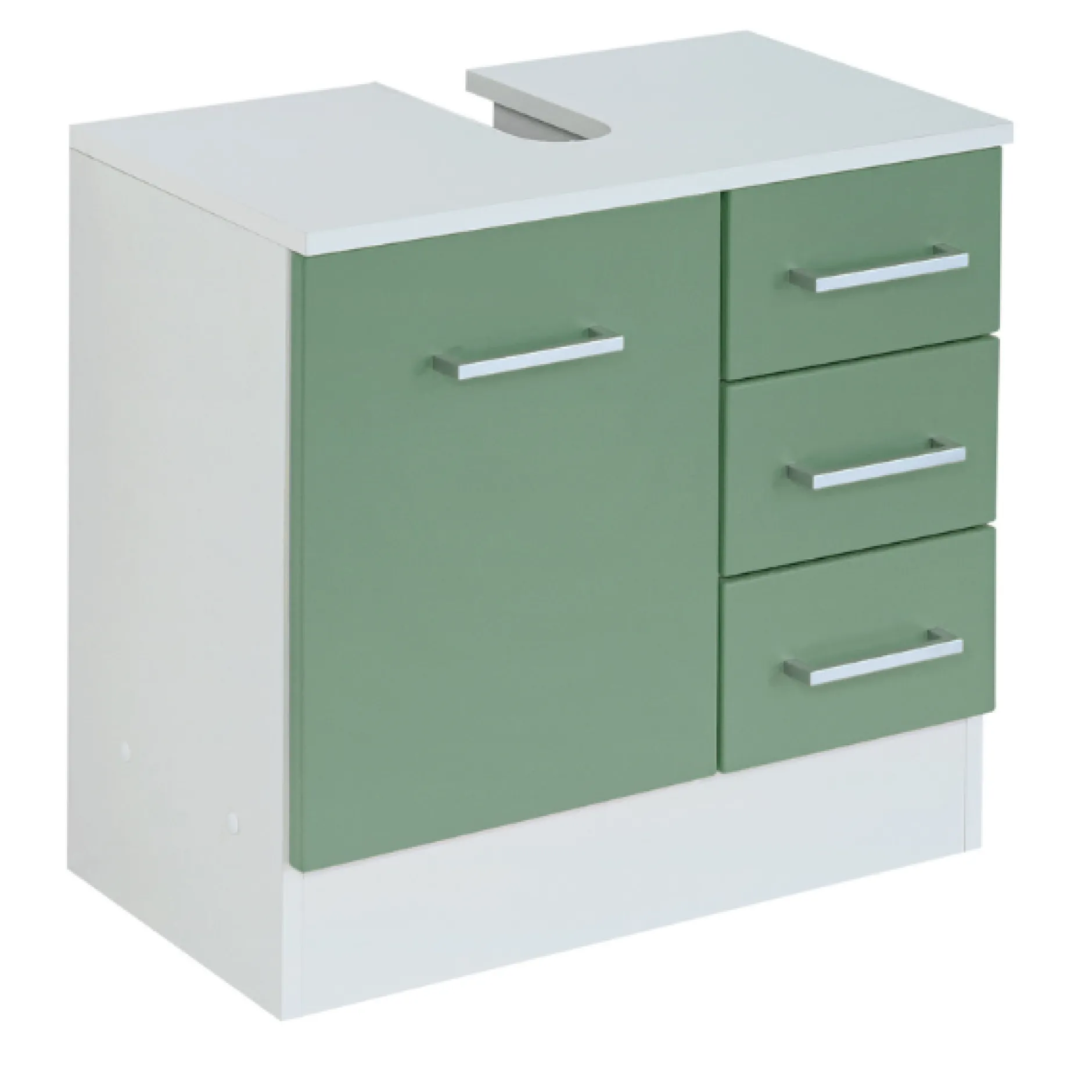 RiccaBadezimmer : Wandschrank, Badezimmerschrank, Spiegelschrank, Waschbeckenunterschrank, Säulenschrank - grün