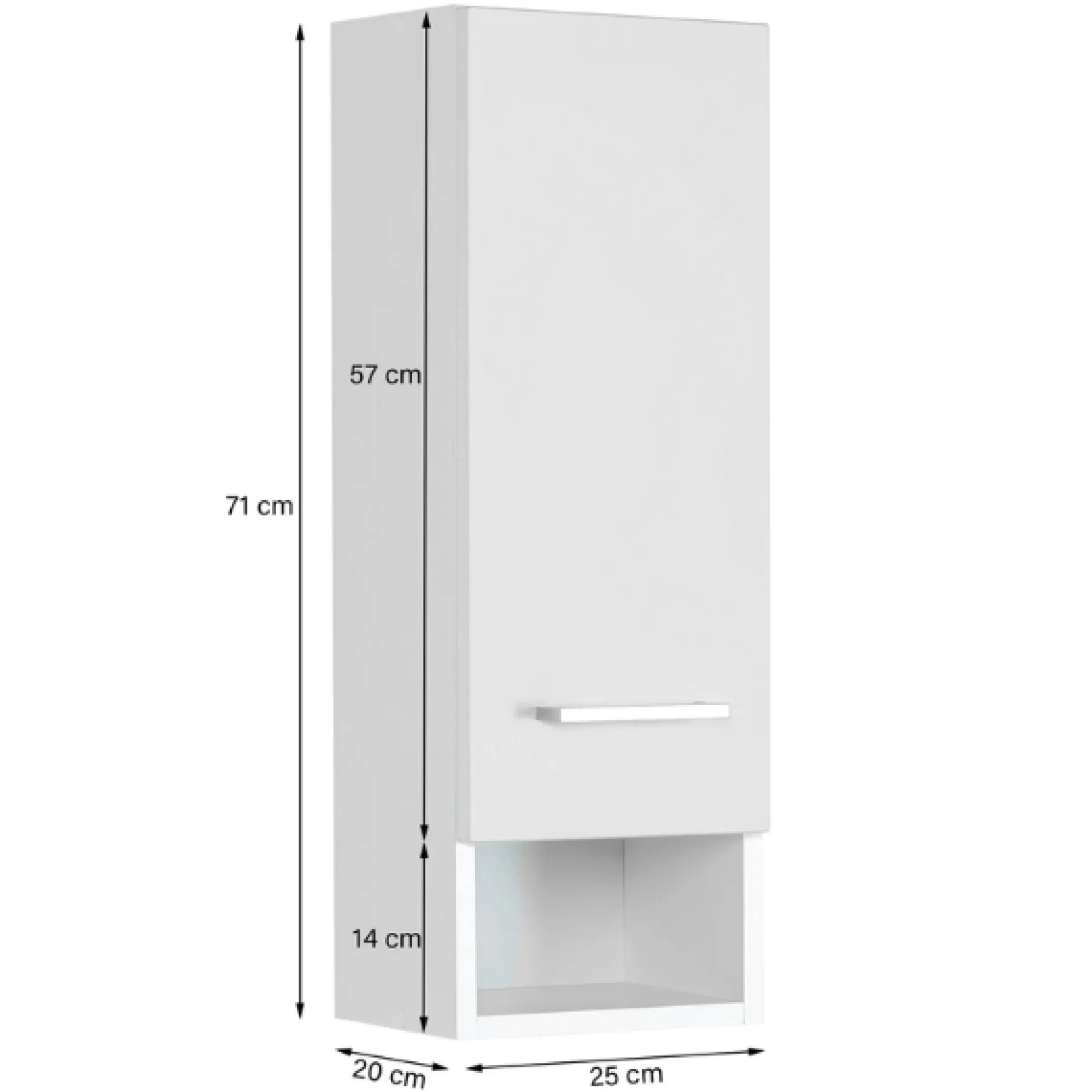 RiccaBadezimmer : Wandschrank, Badezimmerschrank, Spiegelschrank, Waschbeckenunterschrank, Säulenschrank - grün