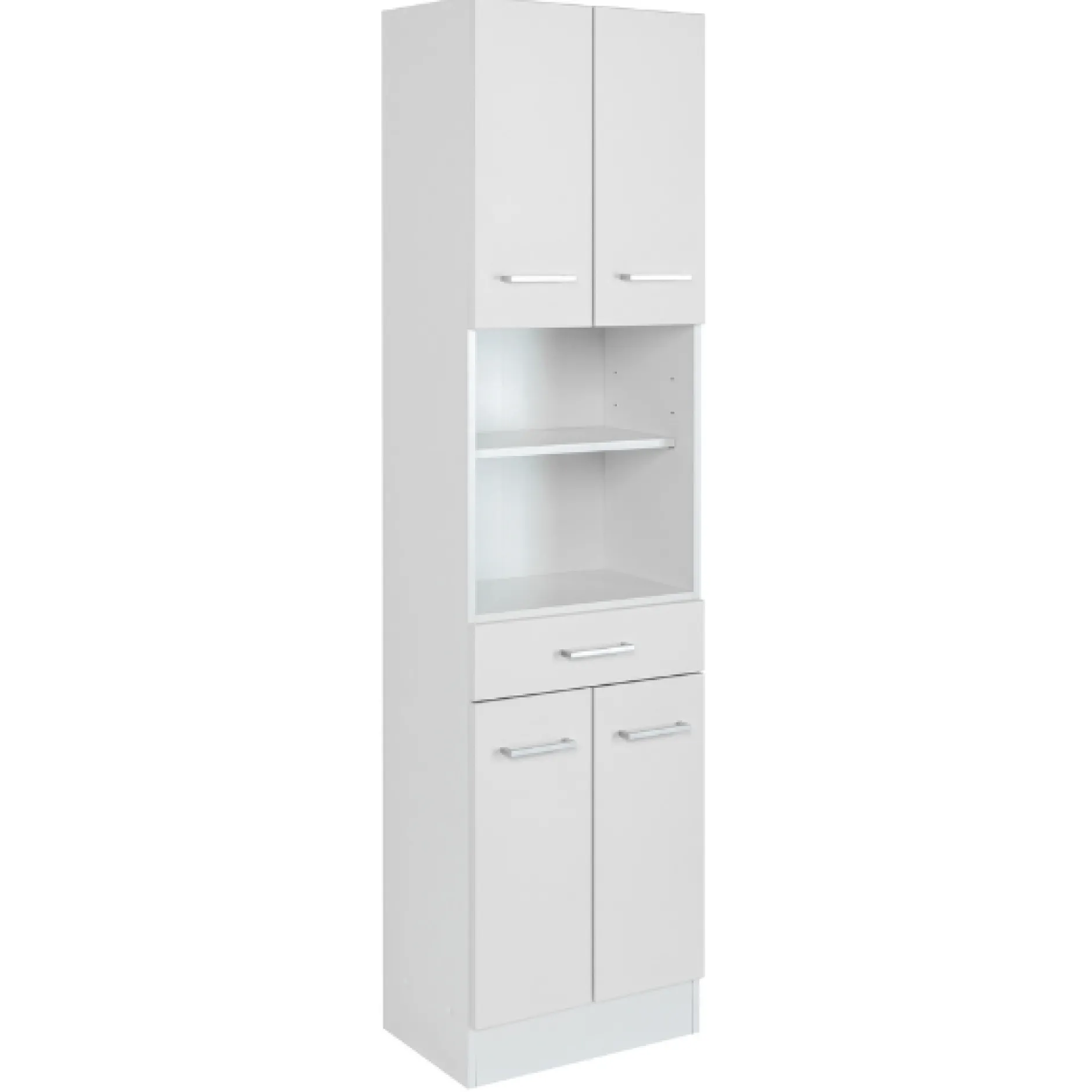 RiccaBadezimmer : Wandschrank, Badezimmerschrank, Spiegelschrank, Waschbeckenunterschrank, Säulenschrank - weiß