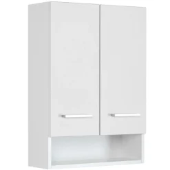 RiccaBadezimmer : Wandschrank, Badezimmerschrank, Spiegelschrank, Waschbeckenunterschrank, Säulenschrank - weiß