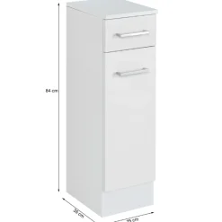 RiccaBadezimmer : Wandschrank, Badezimmerschrank, Spiegelschrank, Waschbeckenunterschrank, Säulenschrank - grün