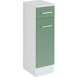 RiccaBadezimmer : Wandschrank, Badezimmerschrank, Spiegelschrank, Waschbeckenunterschrank, Säulenschrank - grün