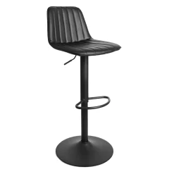 Roadster Verstellbarer Barhocker - Sitzhöhe 60-82cm - schwarz