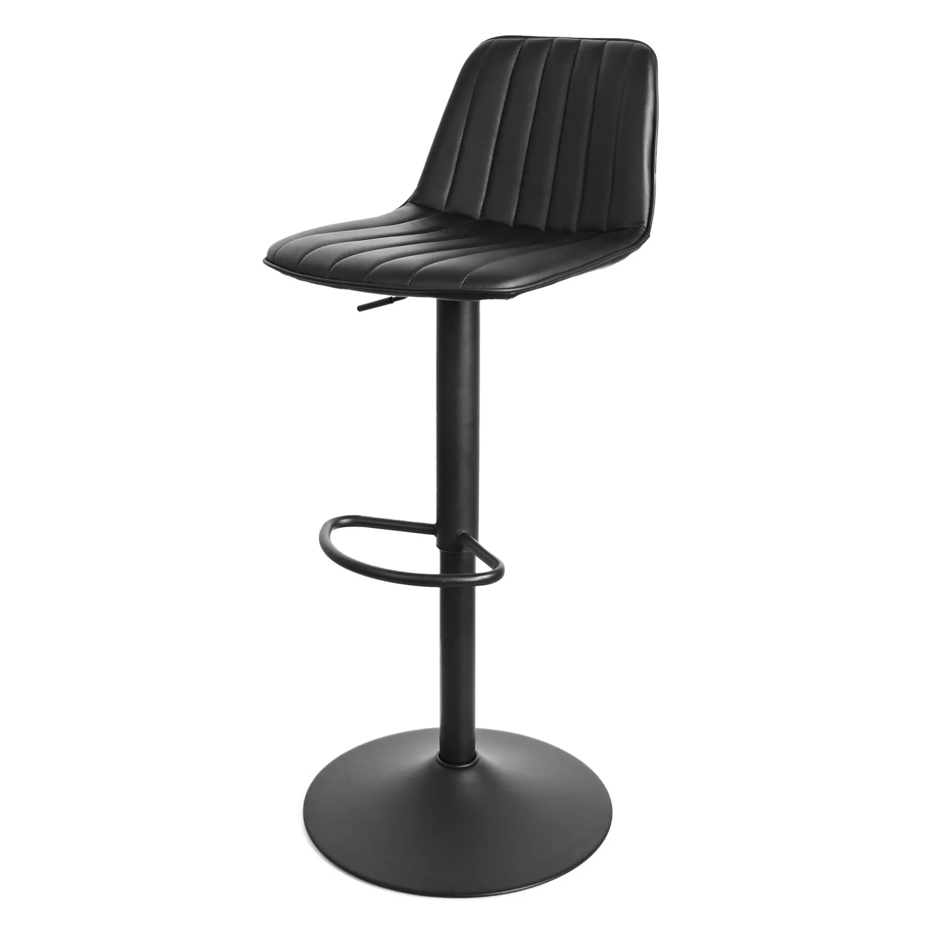 Roadster Verstellbarer Barhocker - Sitzhöhe 60-82cm - schwarz