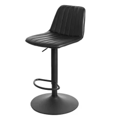 Roadster Verstellbarer Barhocker - Sitzhöhe 60-82cm - schwarz