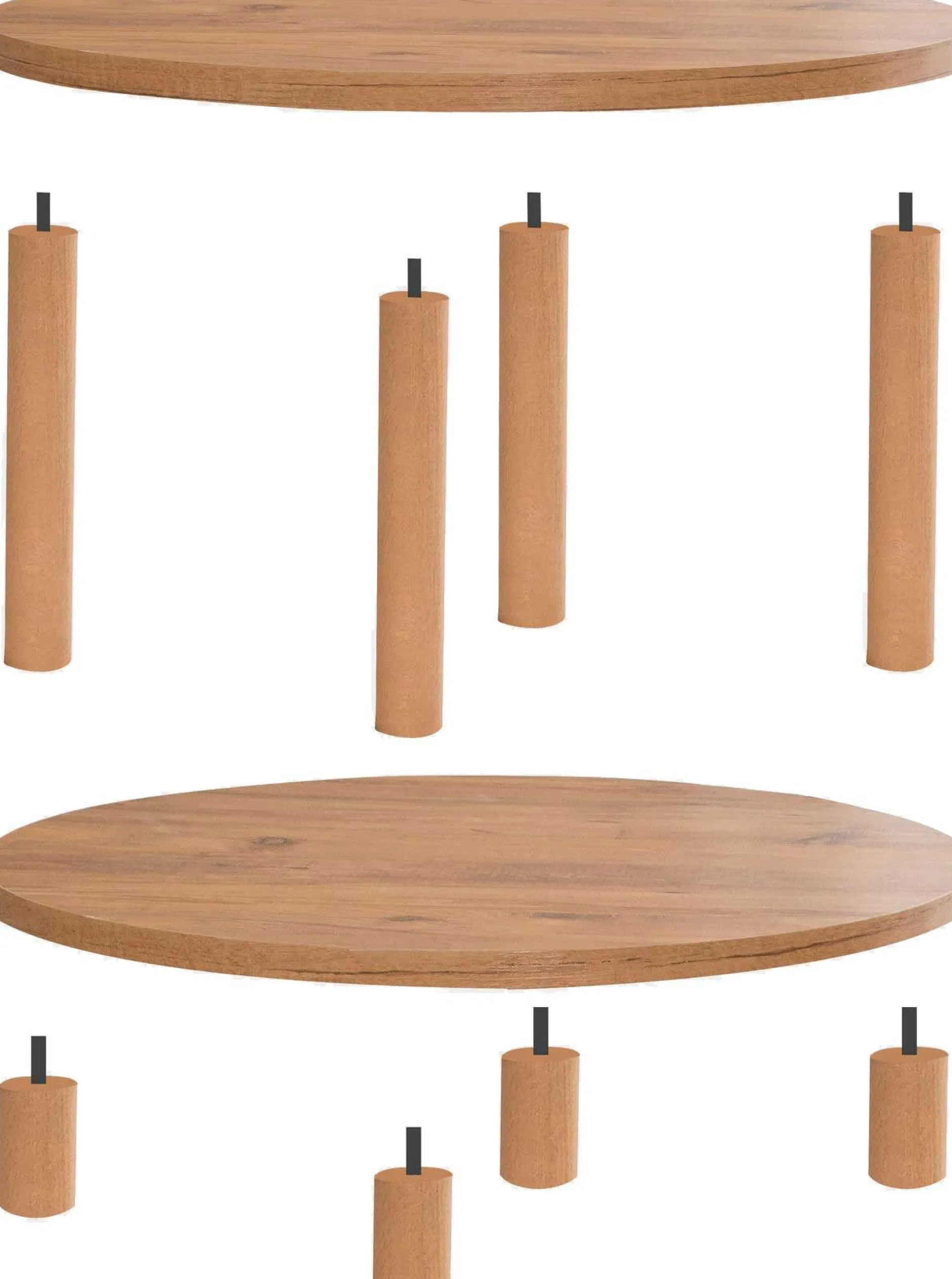 Roby Couchtisch | 100 % MELAMIN | Atlantische Kiefer