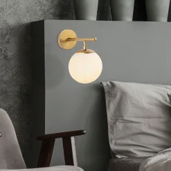 Roe Wandleuchte | METALLGEHÄUSE | Glänzendes Gold
