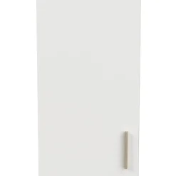 Romanie 40 cm Kleiderschrank 1 Drehtür und 1 Einlegeboden Kronberg Eiche/Mattweiß