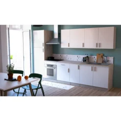 Romanie Hängeelement 60 cm 1 Drehtür und 1 Einlegeboden Kronberg Eiche/Mattweiß