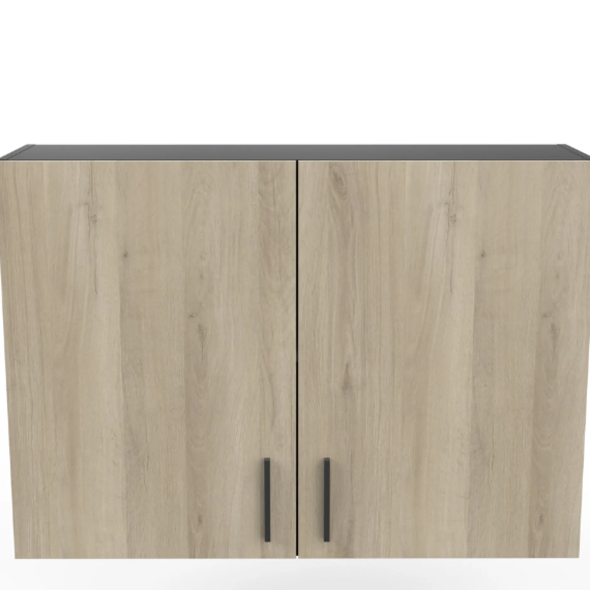 Romanie Hängeelement 100 cm 2 Flügeltüren und 1 Einlegeboden Kronberg Eiche/mattschwarz
