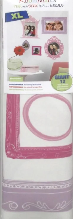 RoomMates Wandsticker - Bilderrahmen rosa und lila