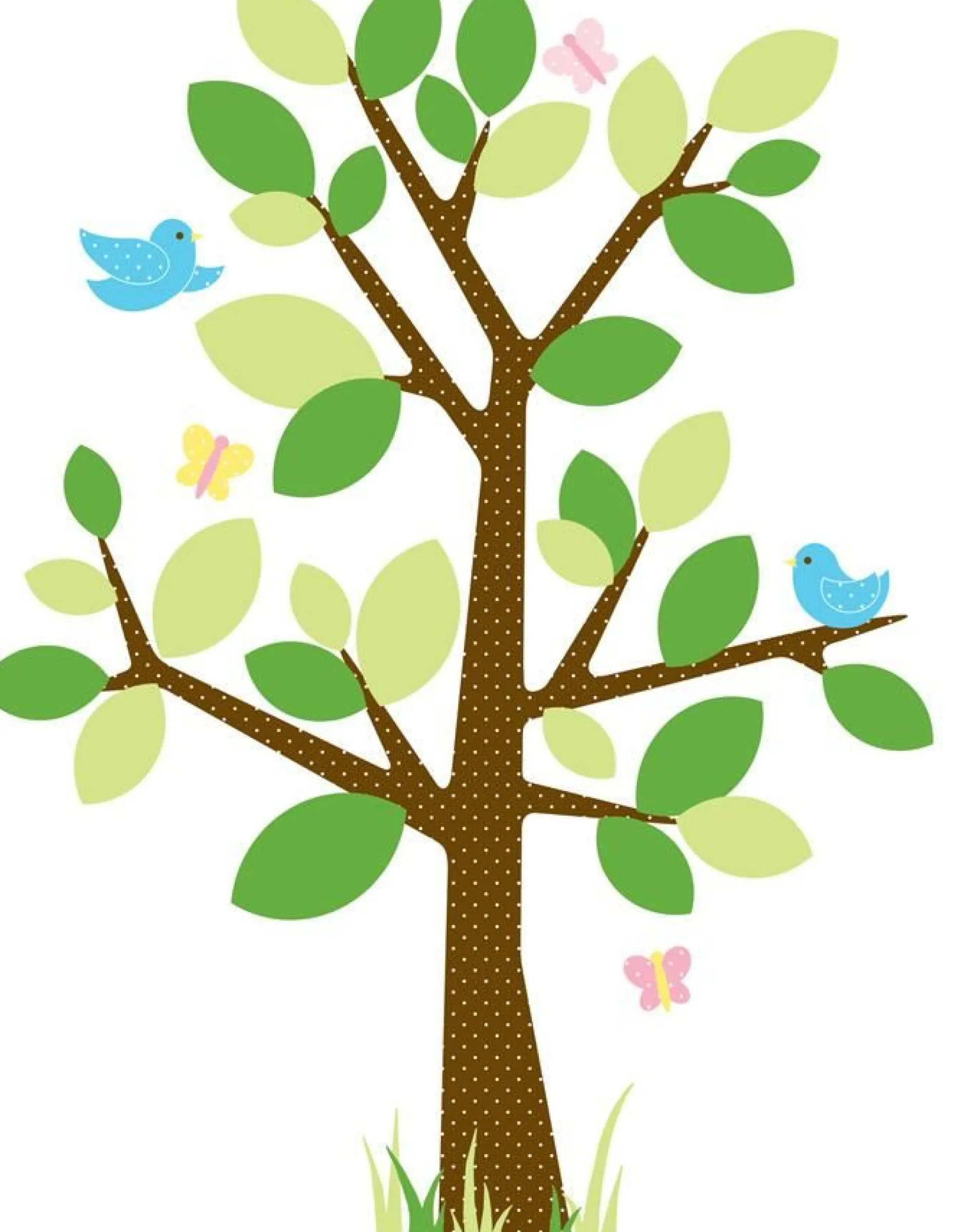 RoomMates Wandsticker - gepunkteter Baum