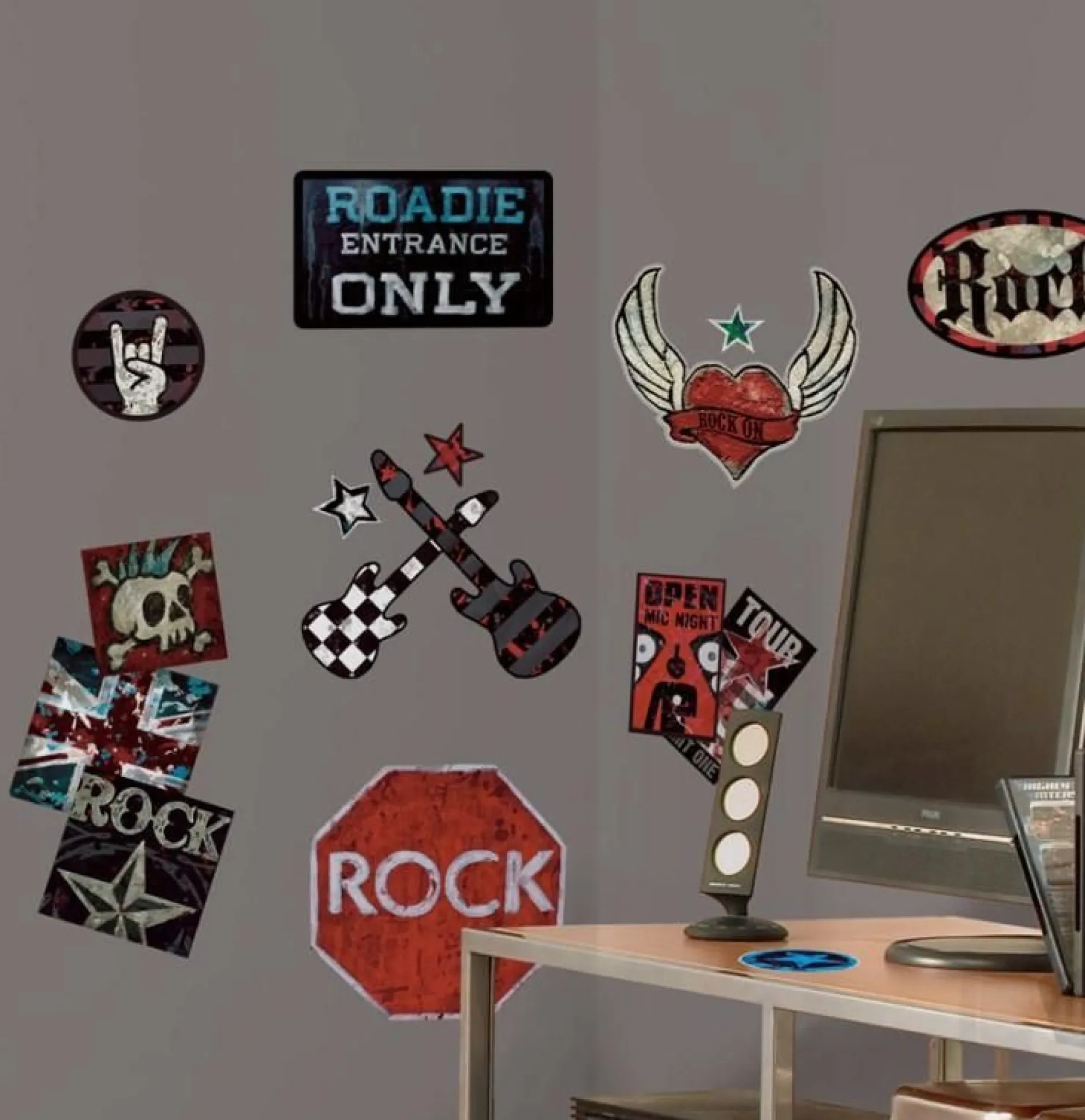 RoomMates Wandsticker - Rock 'n roll für Jungen