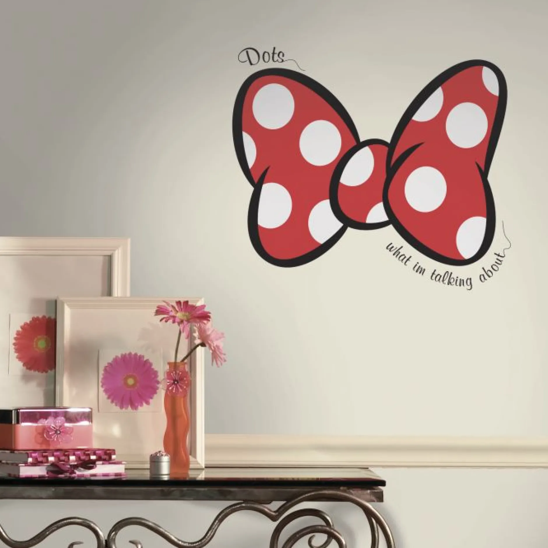 RoomMates Wandtattoo - Minnie Maus Dots