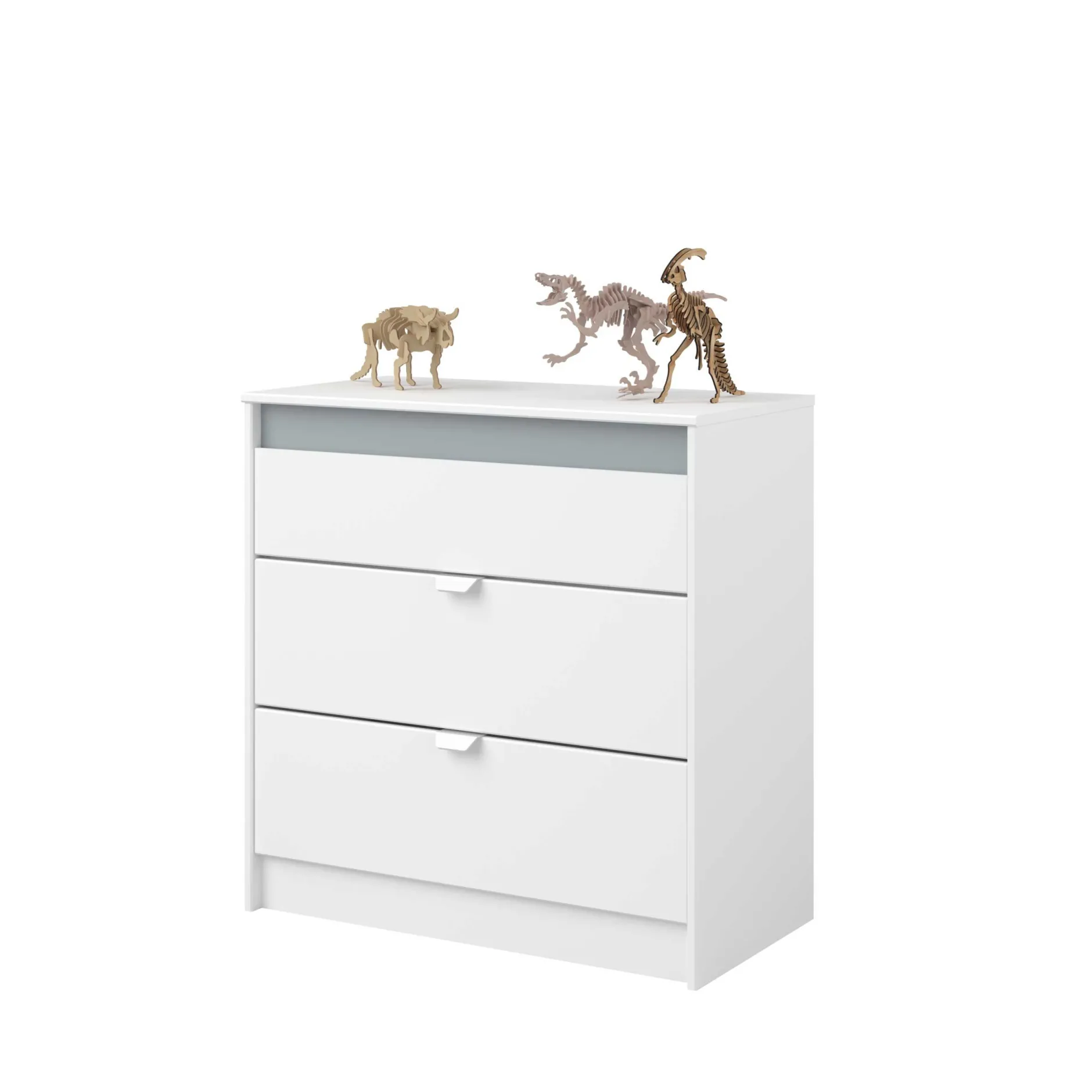 Rue-Schlafzimmer-Set | Halbhohe Schlafcouch und Kommode