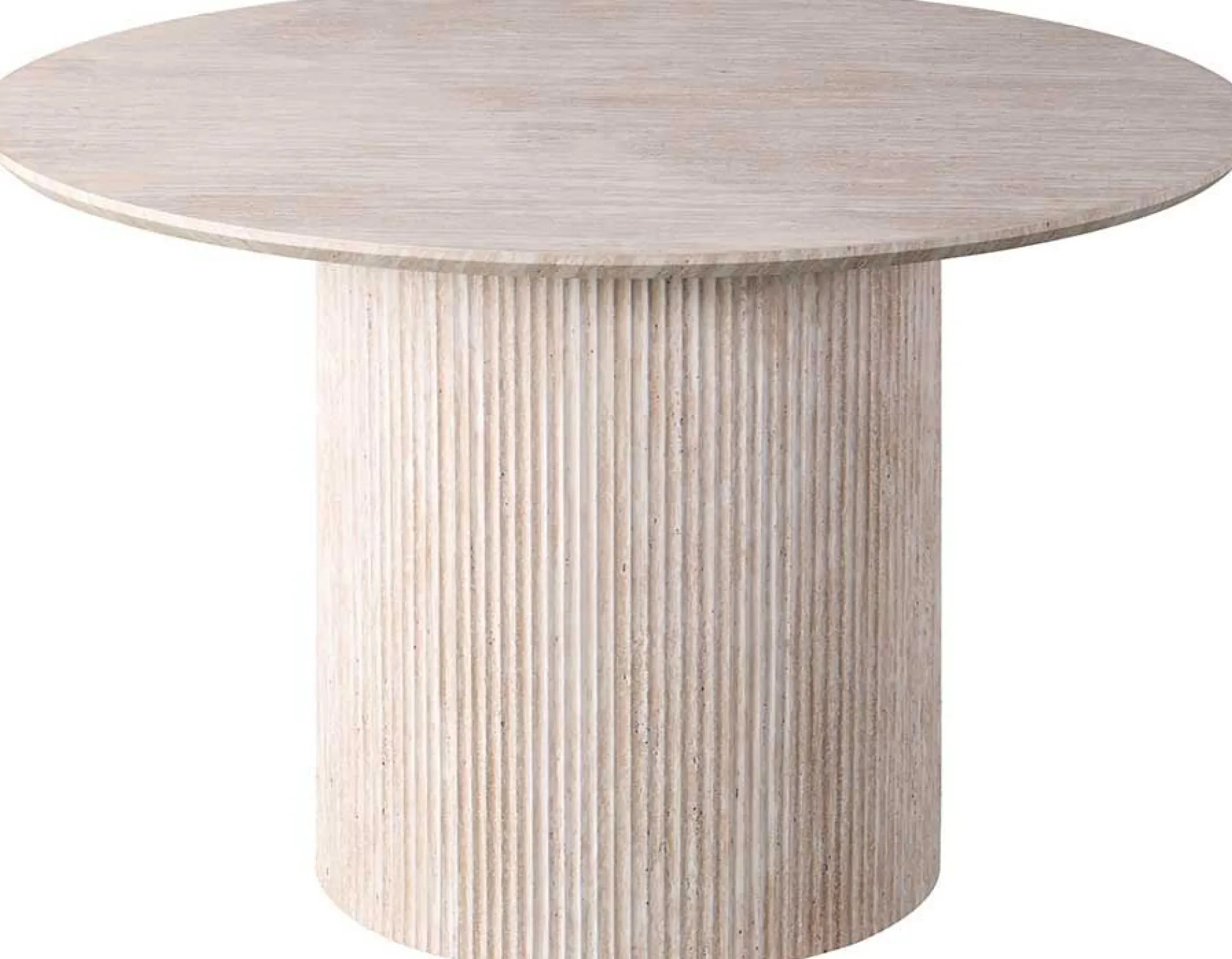 Runder Esstisch Lagos - Ø120x76cm - Travertin