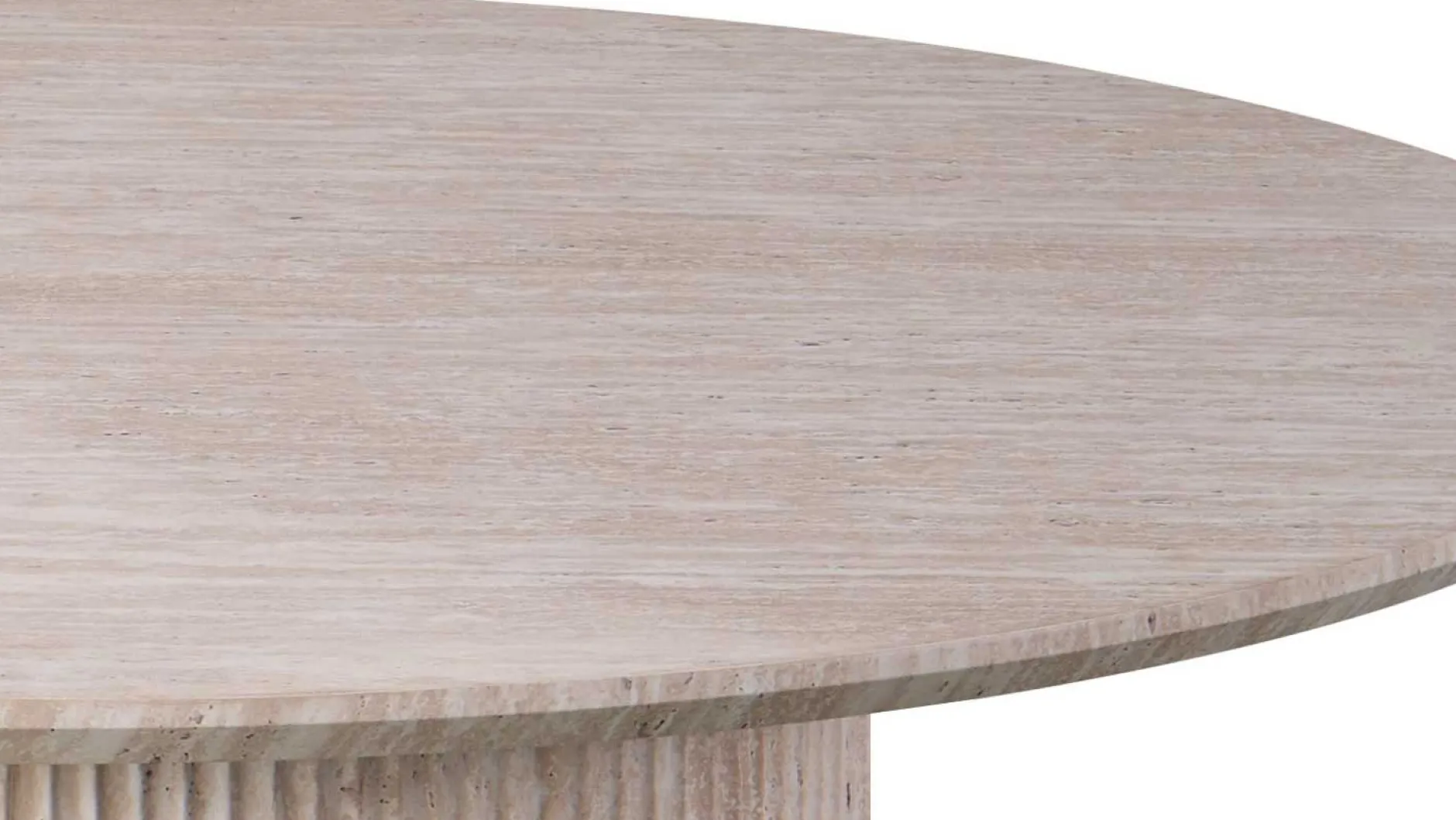 Runder Esstisch Lagos - Ø120x76cm - Travertin