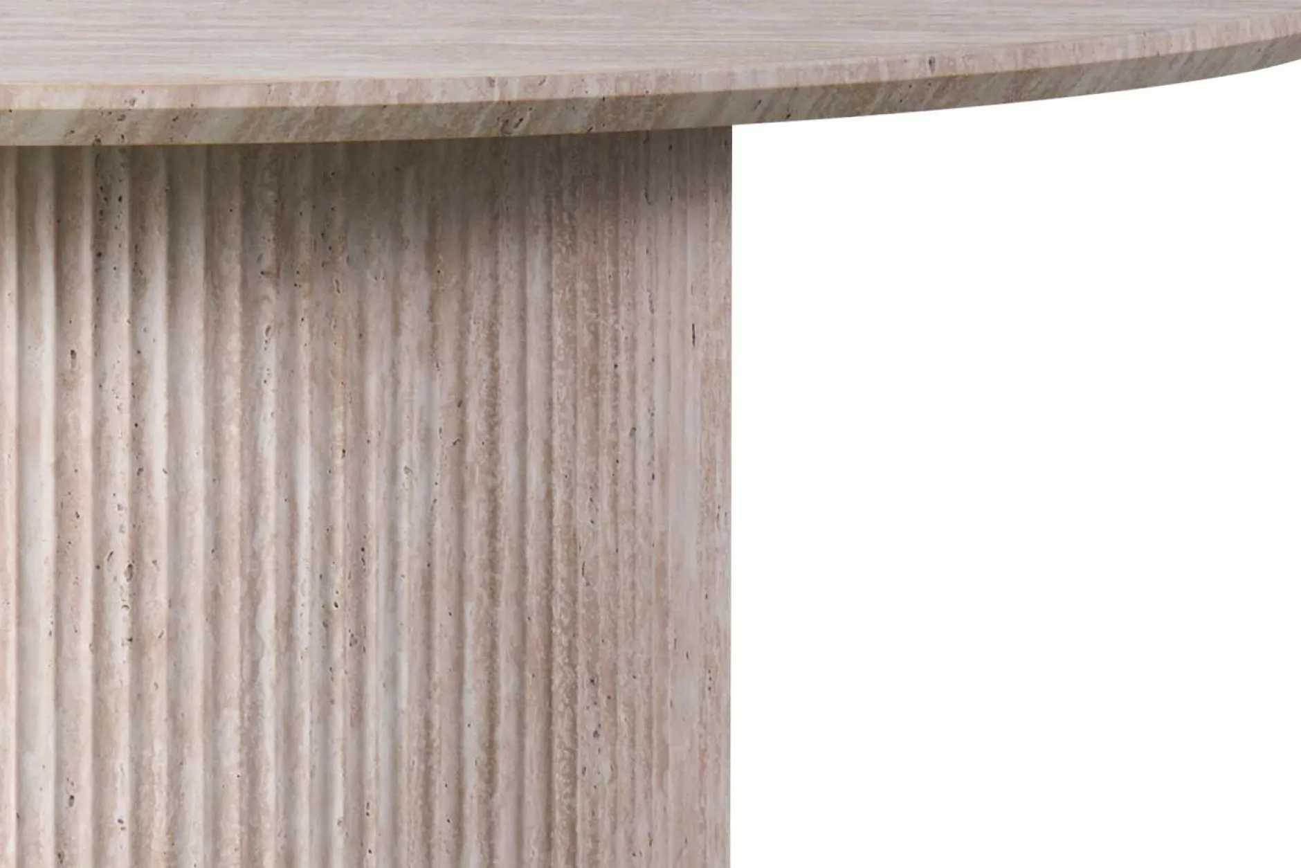 Runder Esstisch Lagos - Ø120x76cm - Travertin