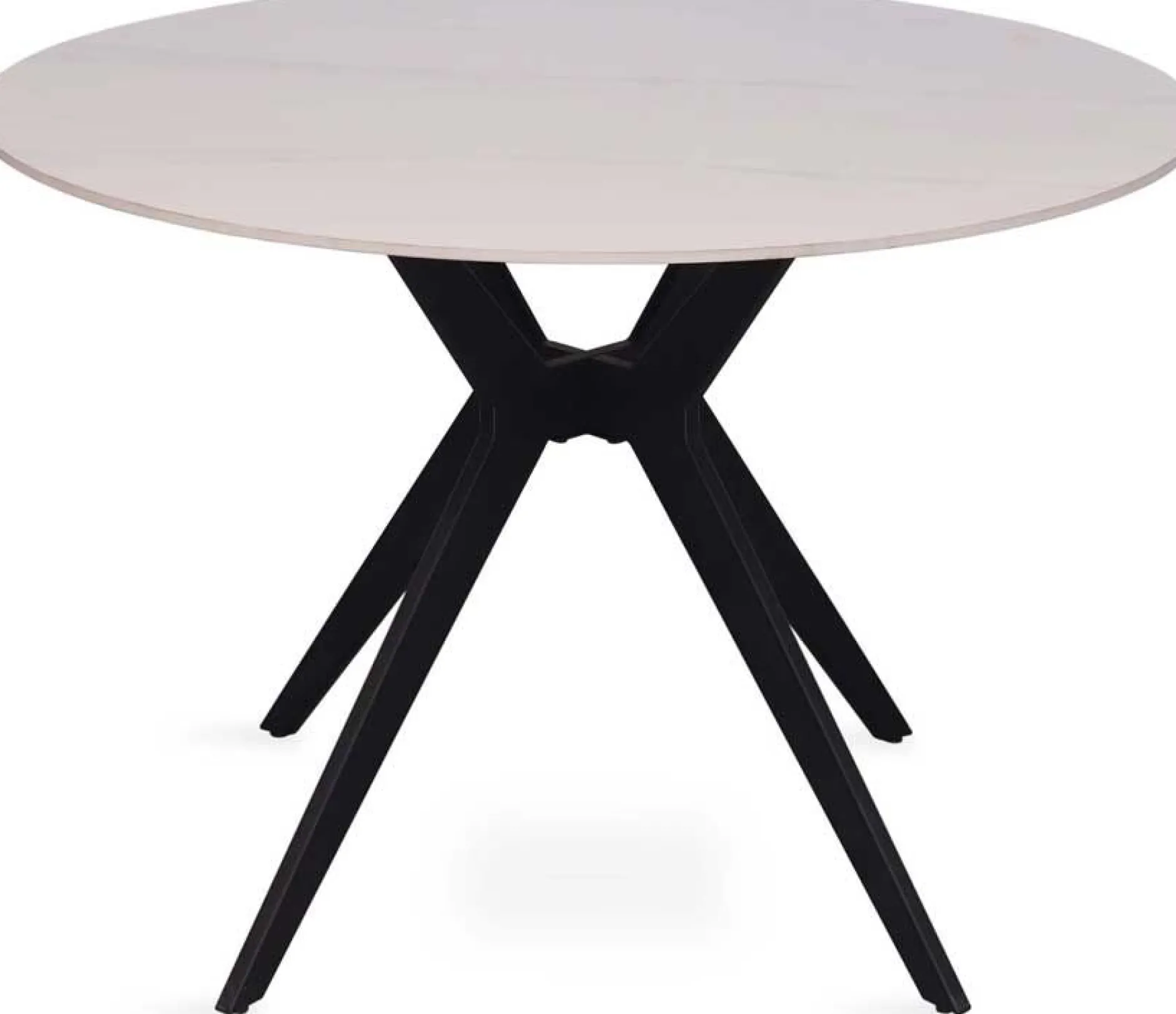 Runder Tisch Apollo | Ø110 x 76 cm | Weiß
